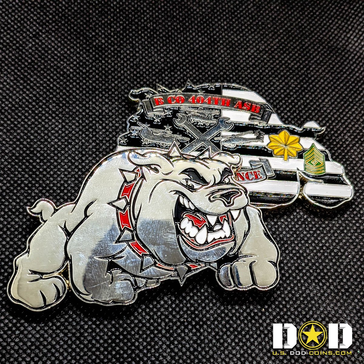 B Co 404 ASB Bulldog Challenge Coin for Excellence