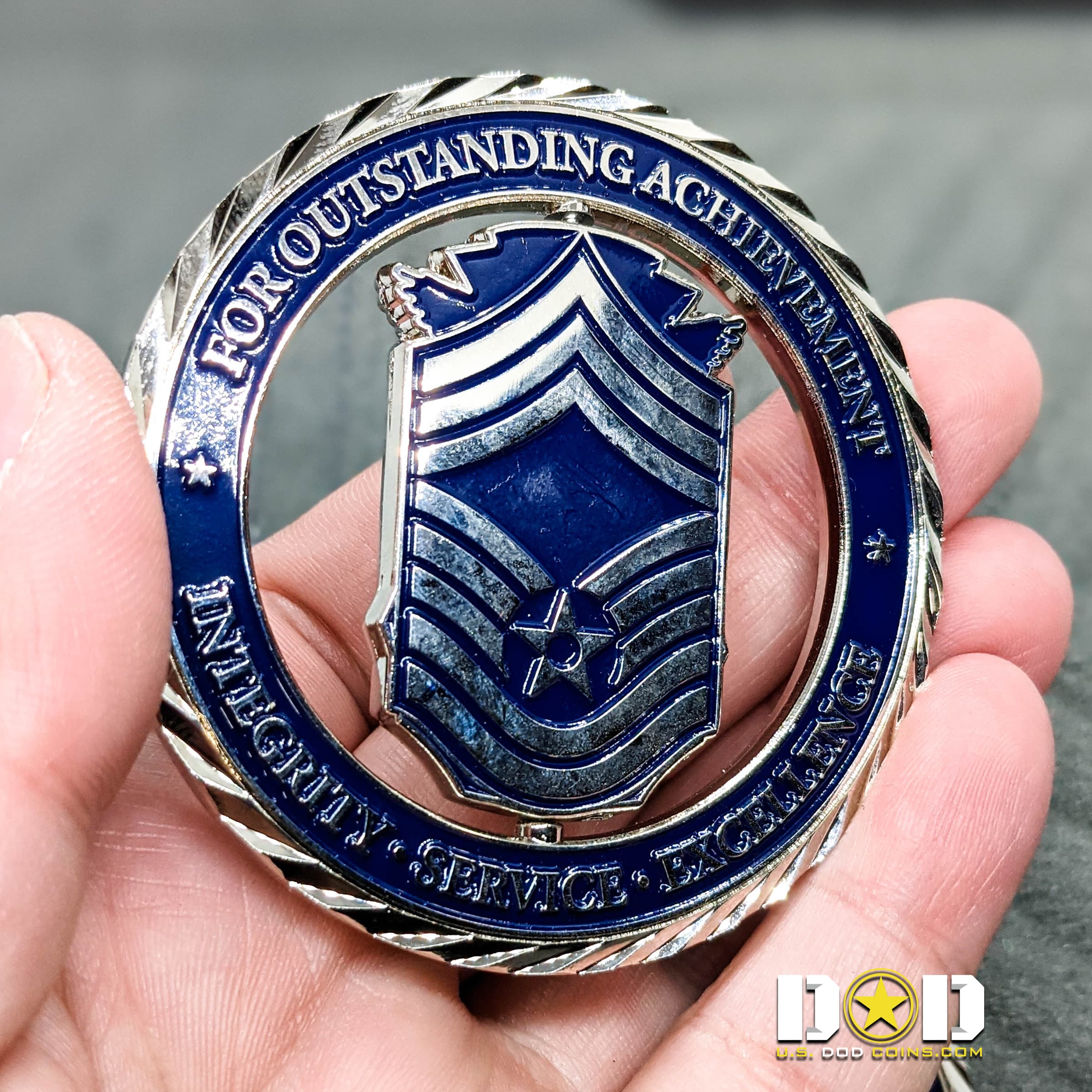 Security Forces Air Force Spinning Challenge Coin