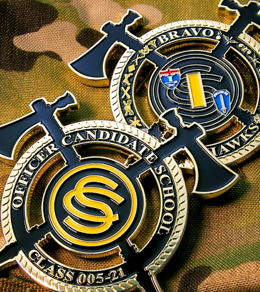 US Army 42C Army Bands MOS Challenge Coin - US Army Adjutant General MOS  Challenge Coins 