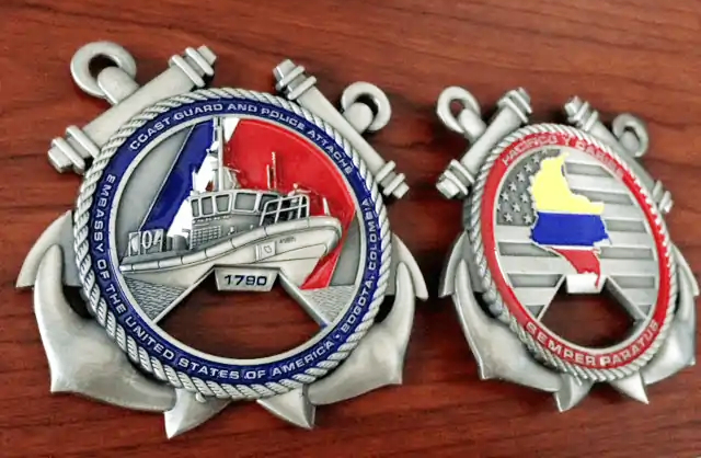 Coast Guard and police challenge coin