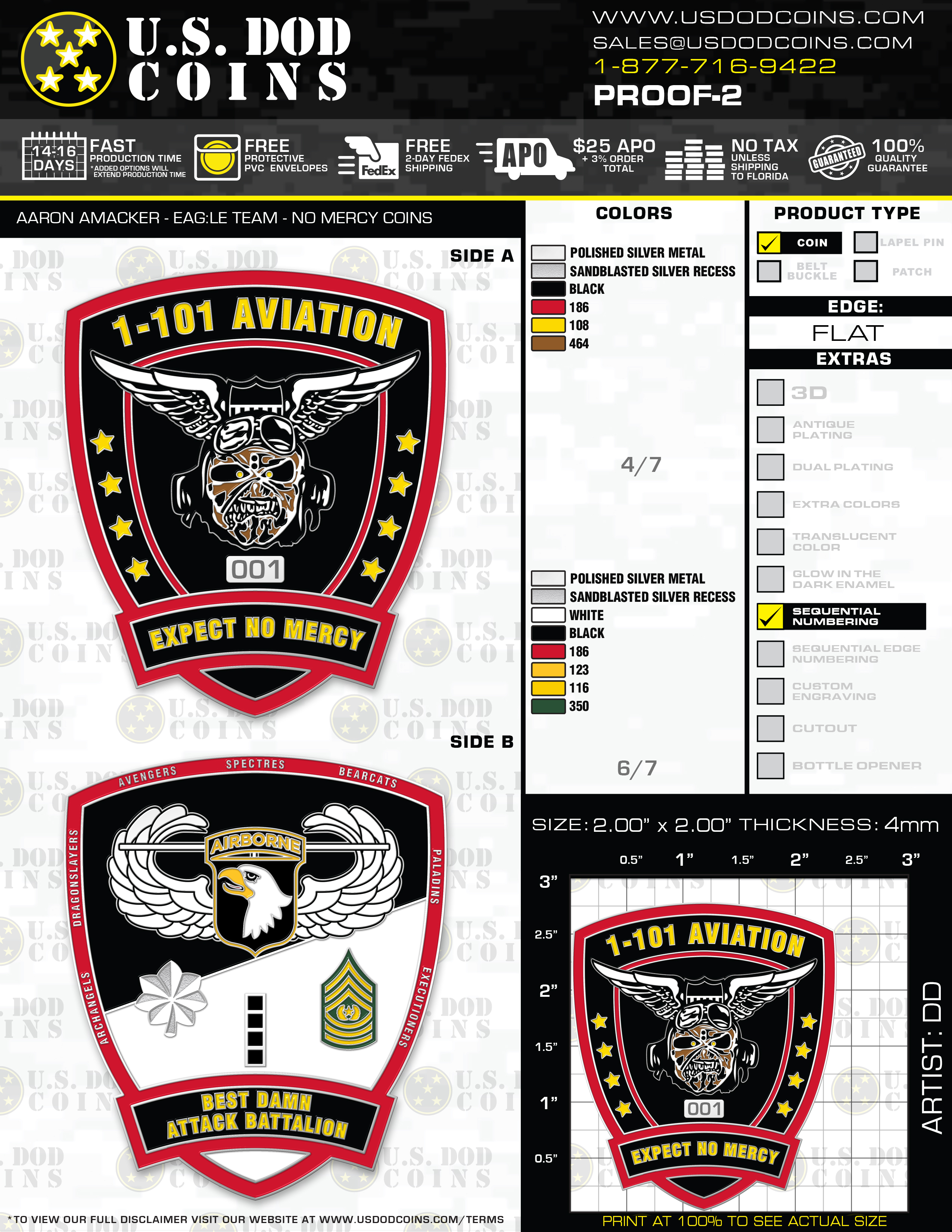 custom 101st airborne air assault challenge coins