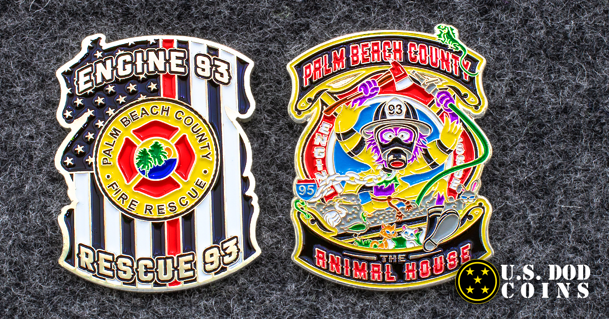 Palm Beach County Firefighter Challenge Coin