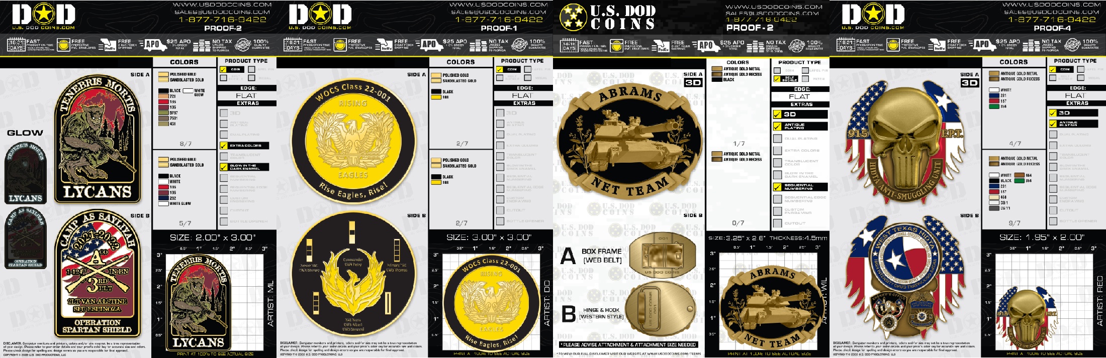 Military Challenge Coin Template Design Template