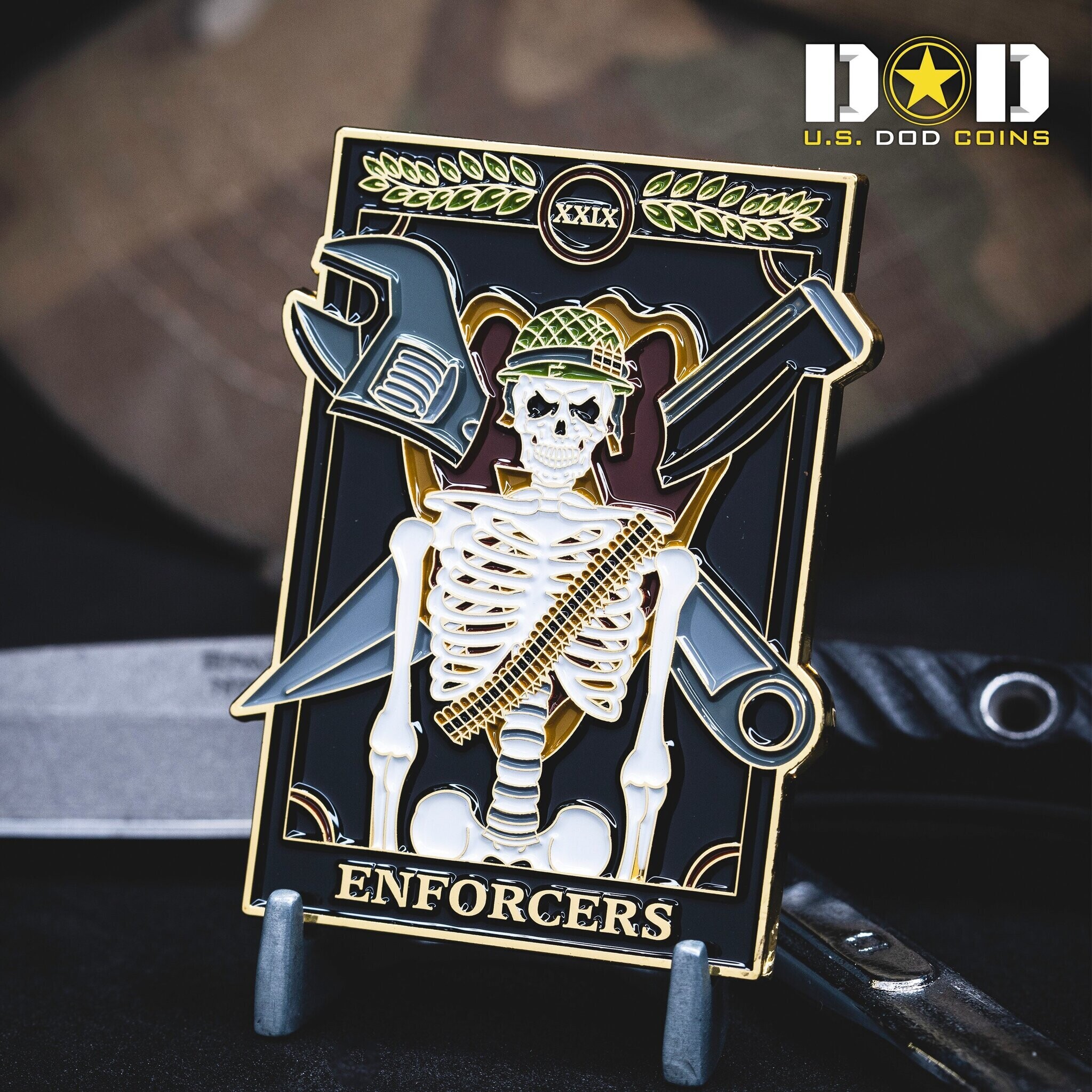 Custom challenge coin example