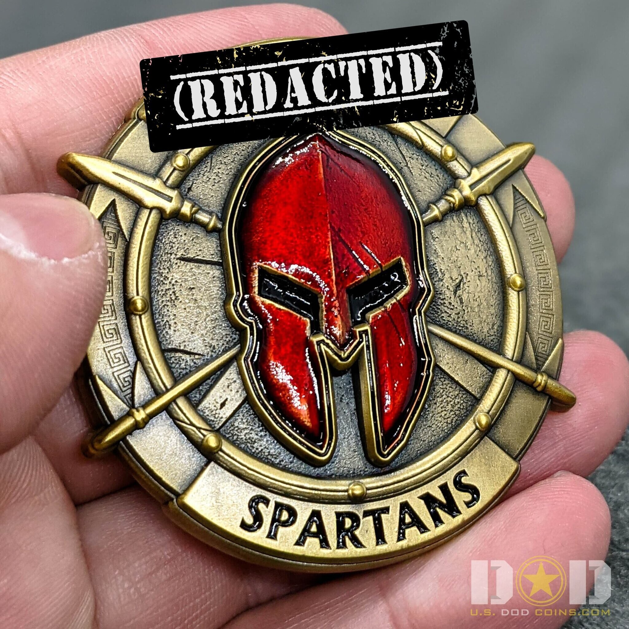 Custom challenge coin example