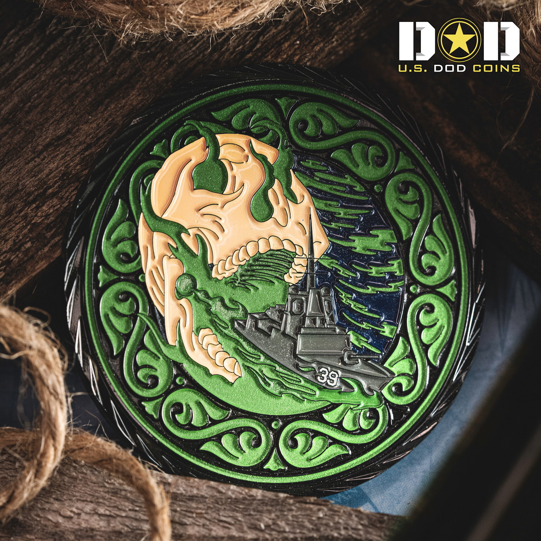 Custom challenge coin example