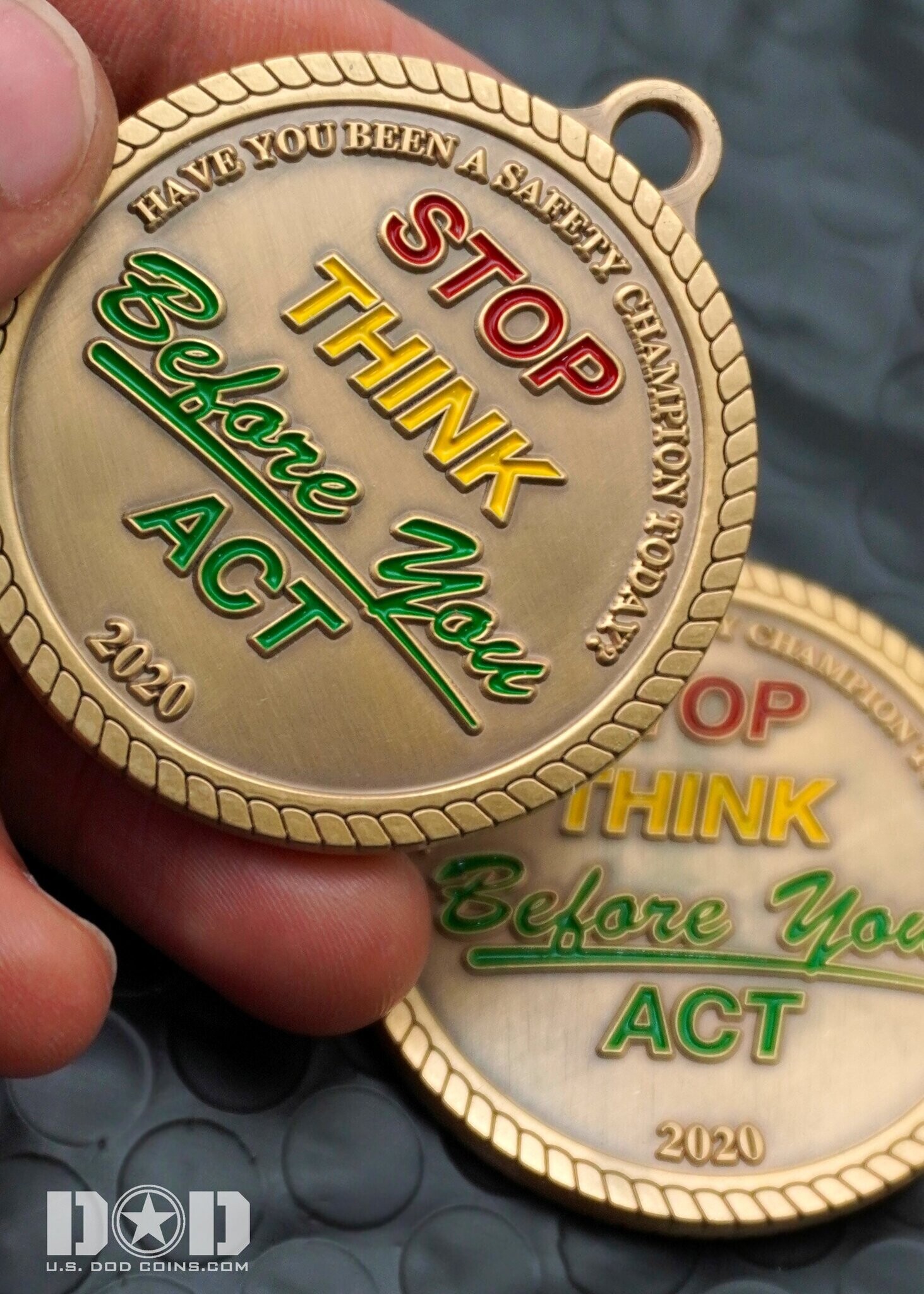 Custom challenge coin example