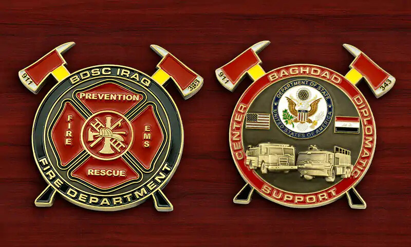 Custom challenge coin example