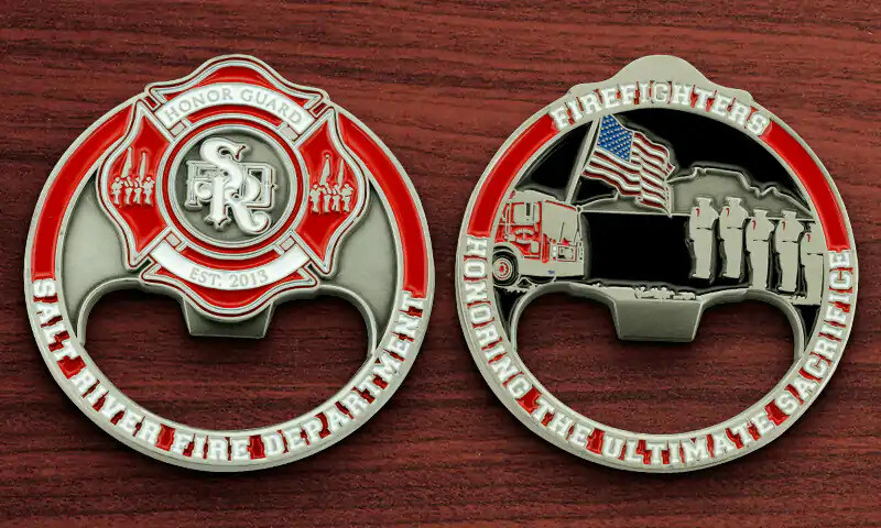 Custom challenge coin example