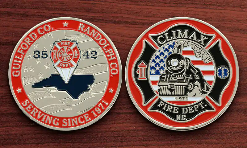 Custom challenge coin example