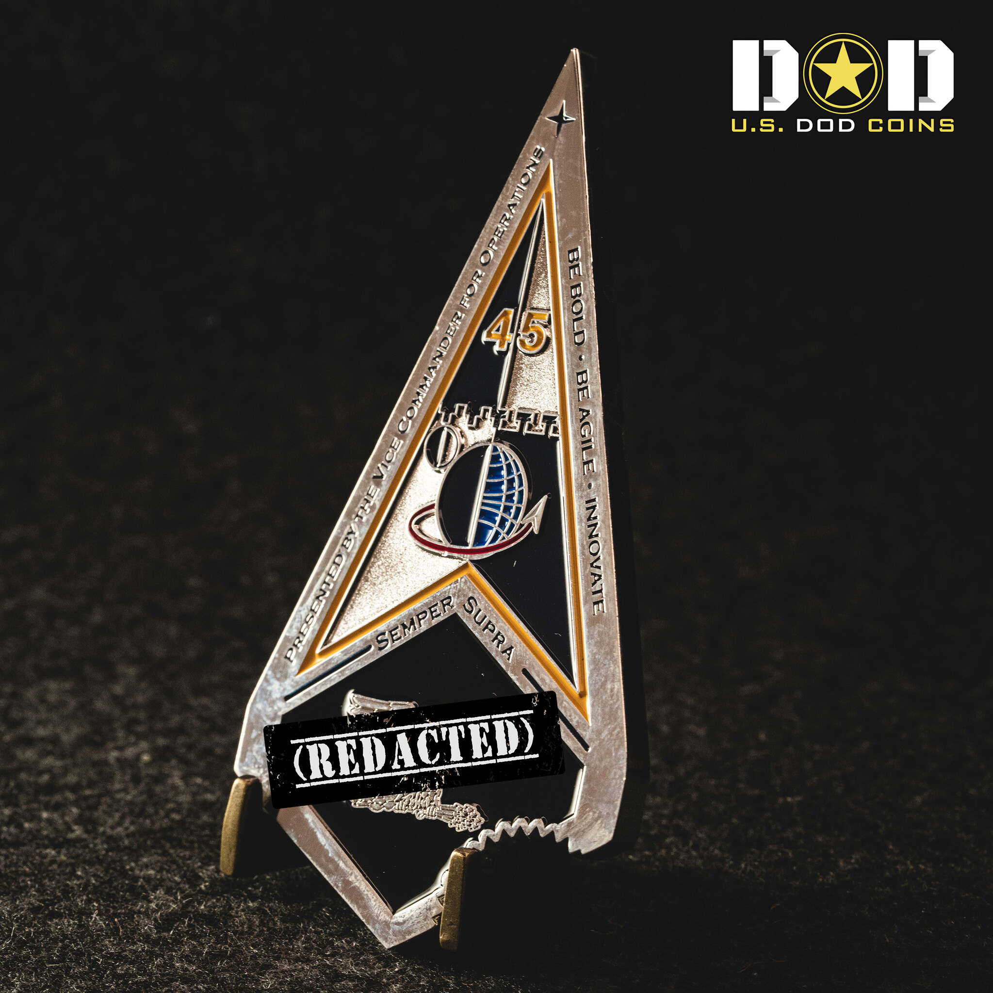 Custom challenge coin example