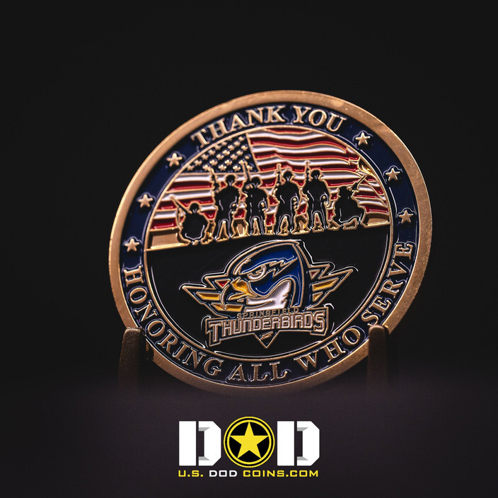 POW/MIA custom challenge coin honoring prisoners of war and missing in action