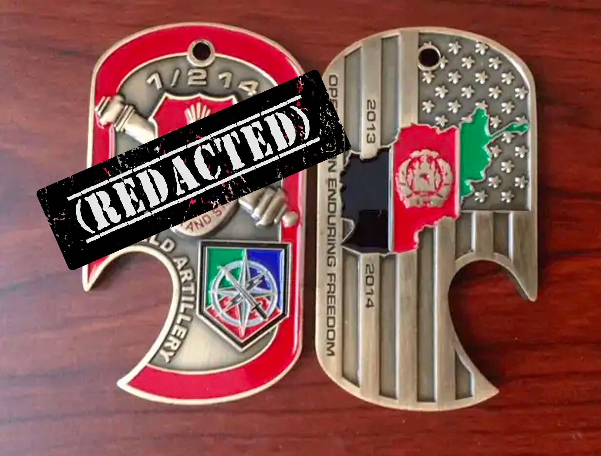 Custom challenge coin example
