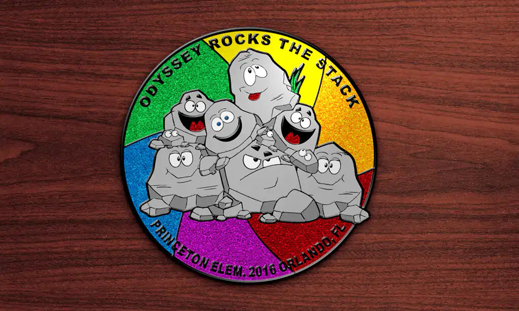 Custom challenge coin example