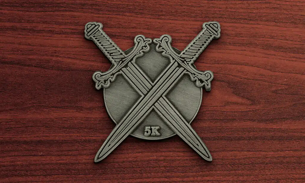 Custom challenge coin example