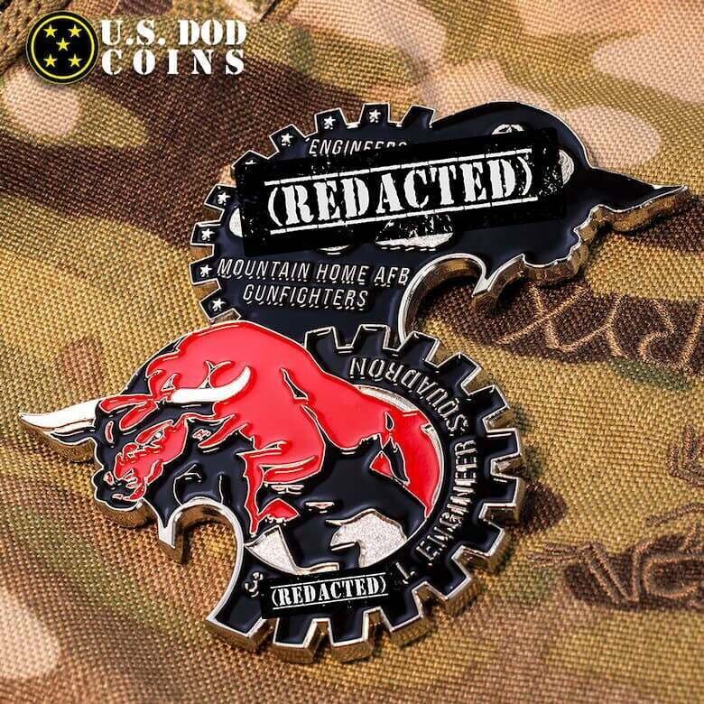 Custom challenge coin example