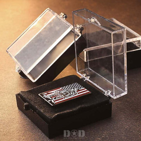 Acrylic case pin packaging